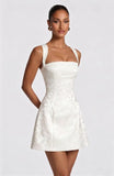 Kingbridal Jacquard Satin Homecoming Dresses for Teens 2026 A-Line Short Prom Cocktail Dress