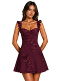 Floral Homecoming Dresses for Teens Short Princess A Line Mini Prom Cocktail Party Gowns