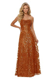 Lace Sequin Prom Dresses Spaghetti Straps A-Line Cowl Neck Pleated Sparkly Long Formal Evening Party Gowns