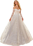 Women's Beach Wedding Dresses for Bride 2025 Long Lace Wedding Bridal Gowns