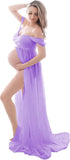 Maternity Lace Dress for Photoshoot Off Shoulder Gown Pregnancy Dresses for Photography Gowns