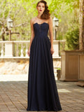 Vestido de fiesta de noche de gasa con apliques, sin mangas, corte princesa, escote corazón, largo hasta el suelo