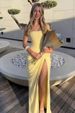 Kingbridal Strapless Chiffon Bridesmaid Dresses for Women Long Mermaid Prom Dress
