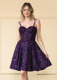 Kingbridal Gowns Sparkly Sequin Homecoming Dresses for Teens 2027 Flowy Spaghetti Straps A-Line Short Formal Prom Dress with Pockets