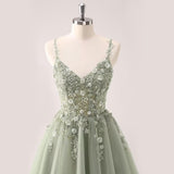 Lace Applique Tulle Homecoming Dresses for Teens Sparkly 3D Flower Short Prom Dress Sequin Quinceanera DAMA Dress