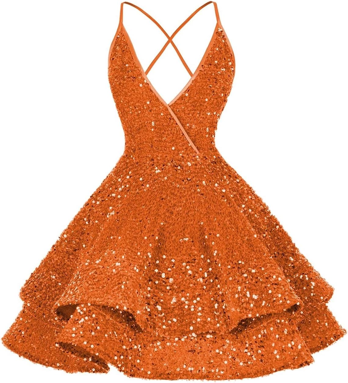 Vestidos de fiesta cortos con lentejuelas brillantes para adolescentes, sexy, con tirantes finos, vestido de fiesta, vestido de cóctel con cuello halter 