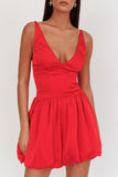 V Neck Satin Homecoming Dresses for Teens 2027 Short Prom Dress A-Line Backless Cocktail Party Gowns with Pockets