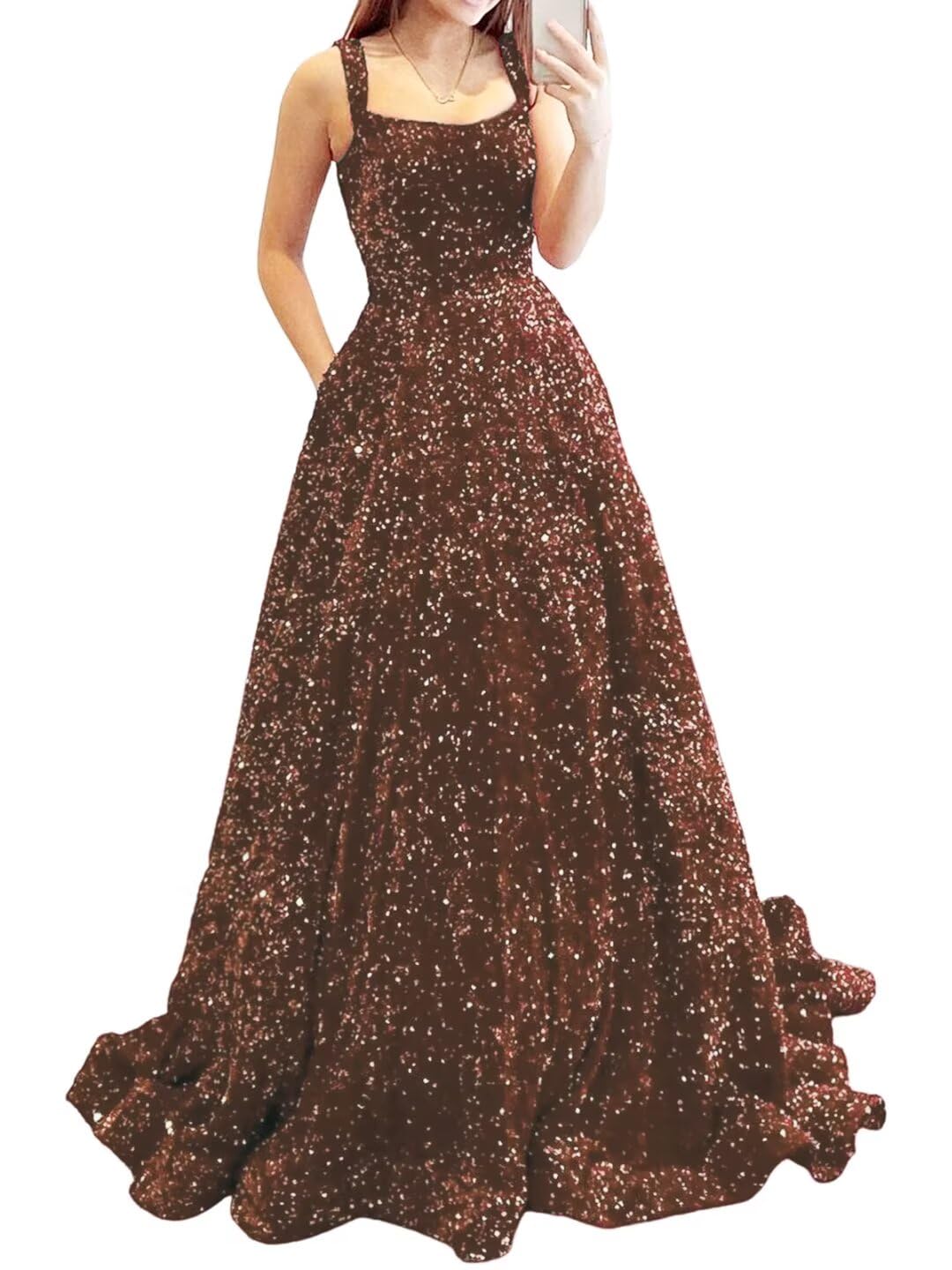 Prom Dresses Long A Line with Pockets Formal Evening Ball Gowns Velvet Velvet Sequins Black Tie Wedding Party Dress