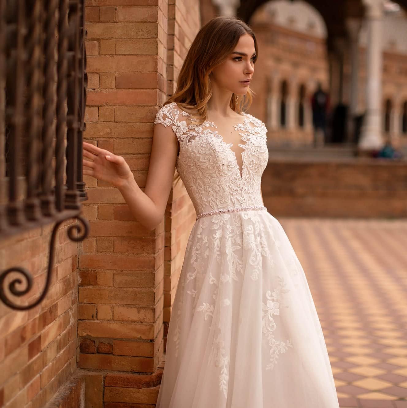 Women's Beach Wedding Dresses for Bride 2025 Long Lace Wedding Bridal Gowns