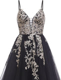Tulle Prom Dresses 2027 Puffy Ball Gown for Women Formal V Neck Lace Appliques Evening Gown with Slit Long Homecoming Dress