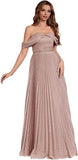 Spaghetti Strap Long Prom Dresses for Women 2026 Ball Gown A Line V-Neck Sparkly Formal Evening Gowns for Wedding