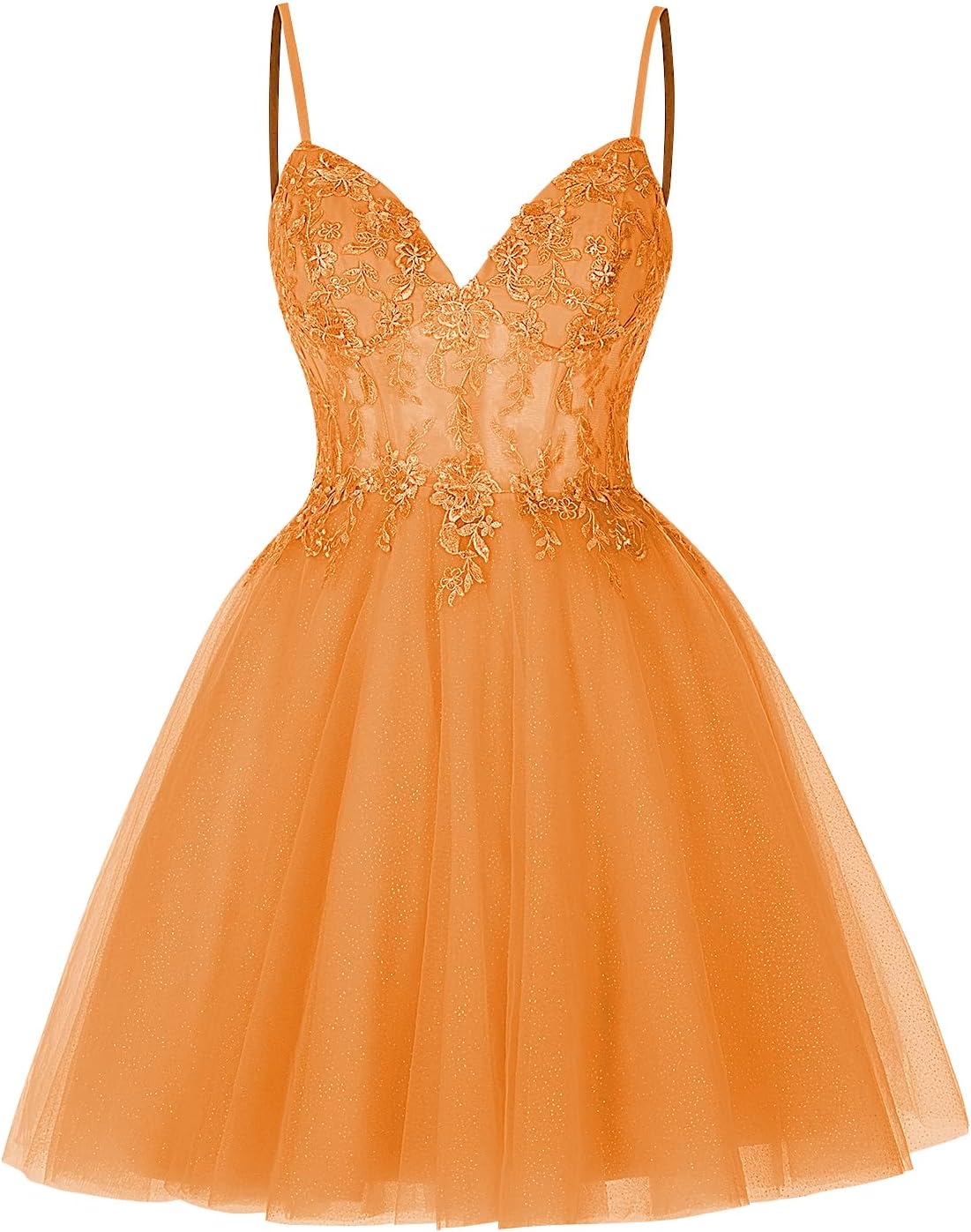 Vestidos cortos de encaje floral para adolescentes, vestido de fiesta con ilusión de tul brillante