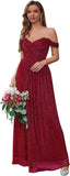 Spaghetti Strap Long Prom Dresses for Women 2026 Ball Gown A Line V-Neck Sparkly Formal Evening Gowns for Wedding