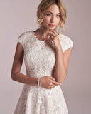 Women's Elegant Lace Beach Wedding Dresses for Bride 2025 with Sleeves Wedding Bridal Gowns