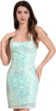 Women's Spaghetti Straps Sparkly Sequins Bodycon Mini Dress Party Nightclub Short Tight Sequin Homecoming Dresses for Teens