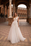 Women's Beach Wedding Dresses for Bride 2025 Long Lace Wedding Bridal Gowns