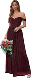 Spaghetti Strap Long Prom Dresses for Women 2026 Ball Gown A Line V-Neck Sparkly Formal Evening Gowns for Wedding