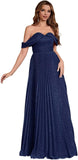 Spaghetti Strap Long Prom Dresses for Women 2026 Ball Gown A Line V-Neck Sparkly Formal Evening Gowns for Wedding