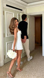 3D Floral Homecoming Dresses A Line Graduation Dress Spaghetti Strap Cocktail Party Gown 2026