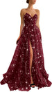 Burgundy-long Style