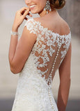 Women's Beach Wedding Dresses for Bride 2025 Long Lace Wedding Bridal Gowns