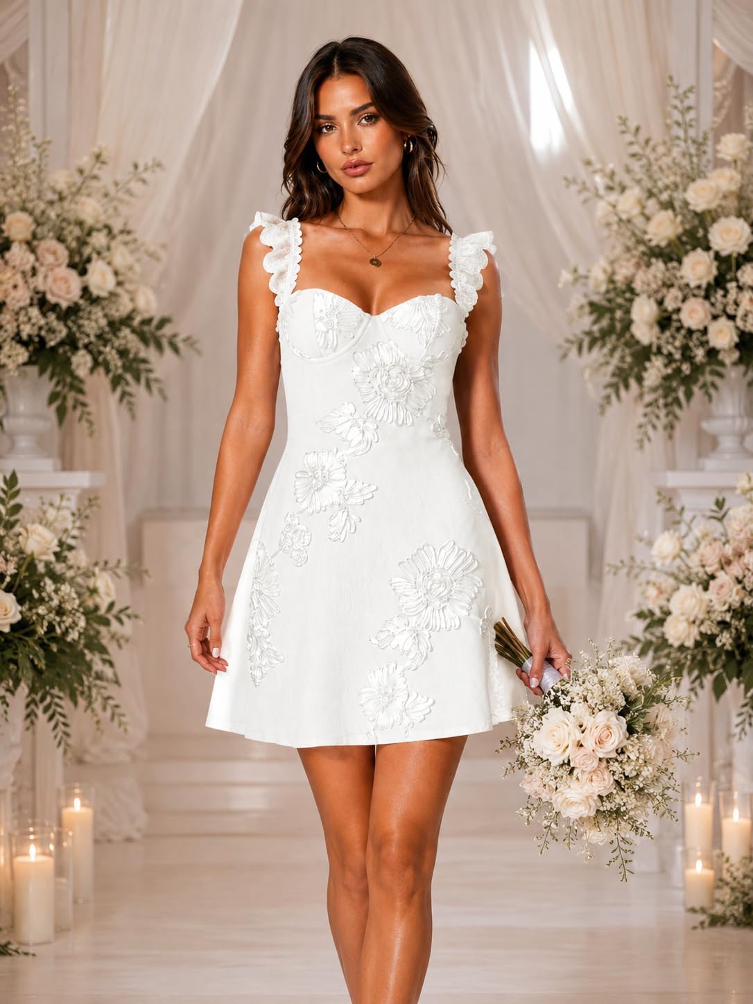 Floral Homecoming Dresses for Teens Short Princess A Line Mini Prom Cocktail Party Gowns