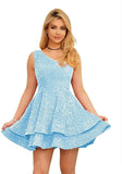 Vestidos de fiesta cortos con lentejuelas brillantes para adolescentes, sexy, con tirantes finos, vestido de fiesta, vestido de cóctel con cuello halter 