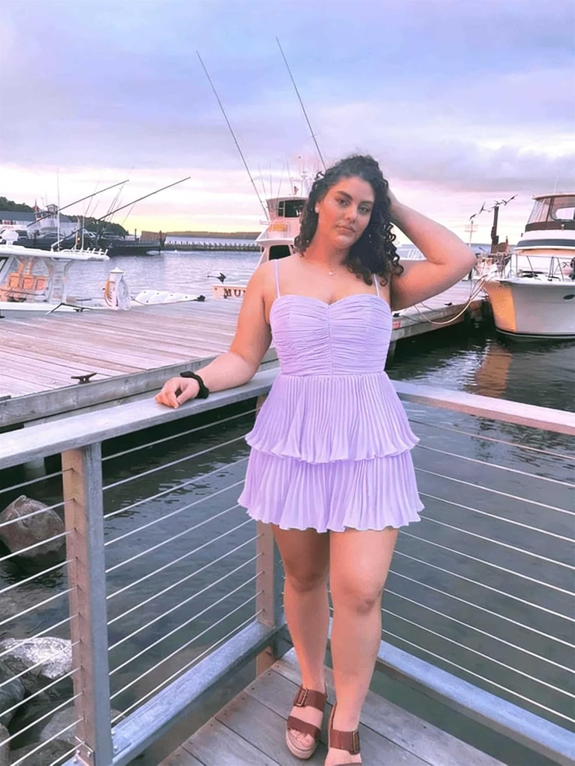 Chiffon Homecoming Dresses for Teens 2026 Spaghetti Straps Short Mini Dress A Line Formal Cocktail Party Prom Dress
