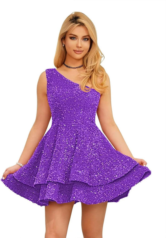 Vestidos de fiesta cortos con lentejuelas brillantes para adolescentes, sexy, con tirantes finos, vestido de fiesta, vestido de cóctel con cuello halter 