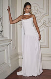 Kingbridal Strapless Bridesmaid Dresses with Scarf 2026 Long A-line Prom Formal Dress