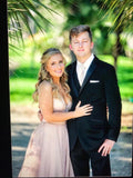 Women's Glittery Spaghetti V-Neck Prom Dresses Long Side Split Formal Evening Gowns