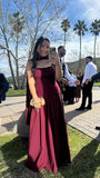 Kingbridal Strapless Bridesmaid Dresses with Scarf 2026 Long A-line Prom Formal Dress