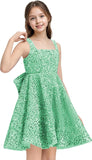 Sequins Flower Girl Dresses Short - Square Neck Princess Pageant Dress Kids A Line Communion Formal Party Gown