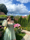 Vestidos de fiesta para mujer, cortos, con hombros descubiertos, bordados florales, de tul, formales, para fiesta de graduación 