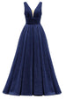 Navy Blue-glittery Cloth