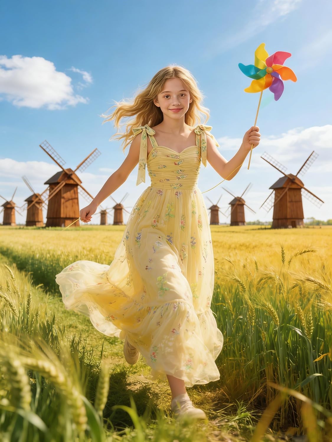 Floral Embroidered Tulle Flower Girl Dress Sweetheart Junior Bridesmaid Dresses Tiered Ruffled Formal Party Prom Gown