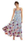 3D Floral Embroidery Prom Dresses for Women Long Spaghetti Straps Flower Applique Tulle Formal Gown Evening Dress