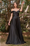 Women's Off Shoulder Satin Bridesmaid Dresses Long Ruched Mermaid Formal Dresses with Slit