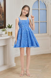 Sequins Flower Girl Dresses Short - Square Neck Princess Pageant Dress Kids A Line Communion Formal Party Gown
