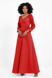 Elegance V Neck Junior Bridesmaid Dress Chiffon Long Sleeves Pleated Sashes Formal Evening Dresses