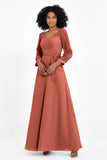 Elegance V Neck Junior Bridesmaid Dress Chiffon Long Sleeves Pleated Sashes Formal Evening Dresses