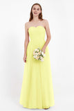 Sweetheart Neckline Tulle Bridesmaid Dress Long Pleated Ruched Formal Evening Gowns Dresses