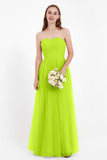 Sweetheart Neckline Tulle Bridesmaid Dress Long Pleated Ruched Formal Evening Gowns Dresses
