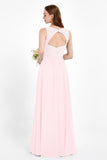 Ruched Chiffon Lace V Neck Bridesmaid Dress Sleeveless Formal Evening Dresses gowns