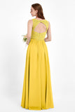 Ruched Chiffon Lace V Neck Bridesmaid Dress Sleeveless Formal Evening Dresses gowns