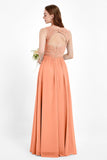 Ruched Chiffon Lace V Neck Bridesmaid Dress Sleeveless Formal Evening Dresses gowns