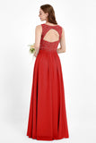Ruched Chiffon Lace V Neck Bridesmaid Dress Sleeveless Formal Evening Dresses gowns