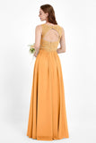 Ruched Chiffon Lace V Neck Bridesmaid Dress Sleeveless Formal Evening Dresses gowns