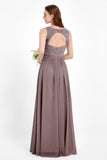 Ruched Chiffon Lace V Neck Bridesmaid Dress Sleeveless Formal Evening Dresses gowns