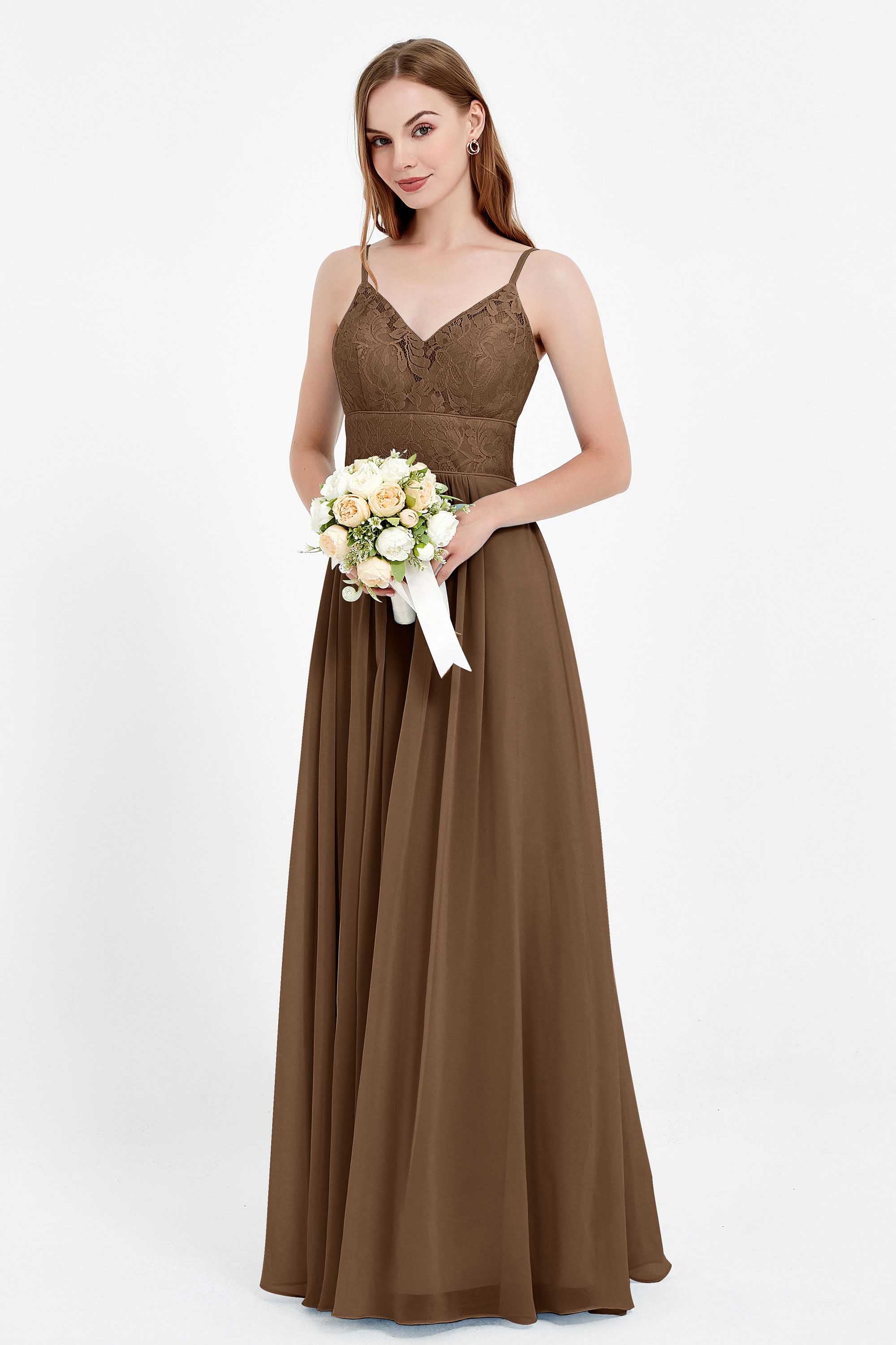 romantic floral lace maxi bridesmaid dress chiffon lace formal evening prom dresses gowns